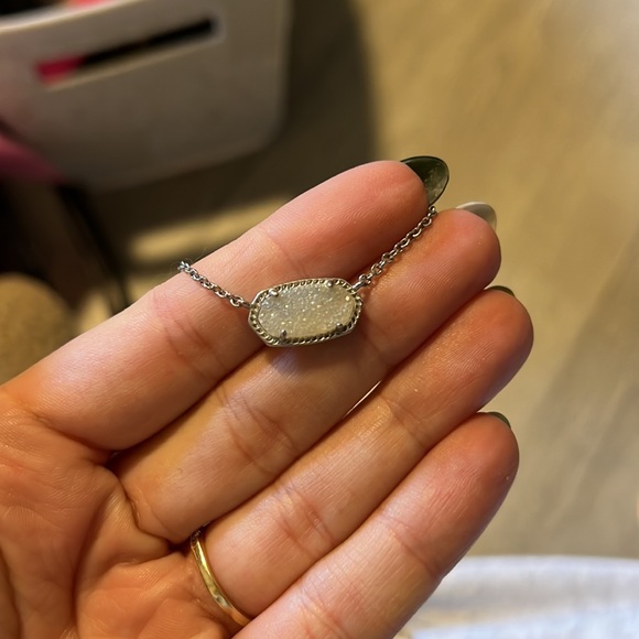 Kendra Scott Elisa necklace iridescent drusy - Picture 3 of 5